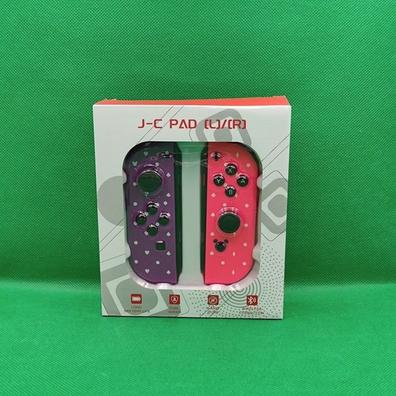 Joycons Joy Con Joycon Izquierdo + Derecho Personalizados Nintendo Switch  rosa y blanco