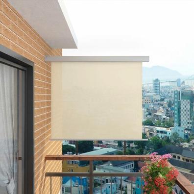 Toldo lateral retráctil para balcón y terraza, protección de la intimidad  180 x 400 cm gris antracita