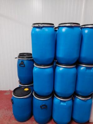 Bidon de Plastico Cierre de Ballesta Cuerpo Azul 60 Litros
