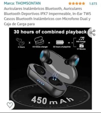 Auriculares Inalambricos Deportivos 48Hrs Auriculares Bluetooth 5.3 con  Mic, CVC8.0 Cascos Inalambricos Cancelacion Ruido IP7 Impermeable Pantalla  LED/in-Ear Audifonos Inalambricos Deporte Running : : Electrónica