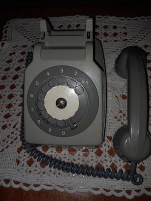 Telefono fijo de sobremesa de los años 80 en España foto de Stock