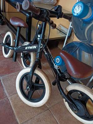 Bicicleta infantil sin pedales 2- 4 años rodada 10 negro runride 500 -  Decathlon