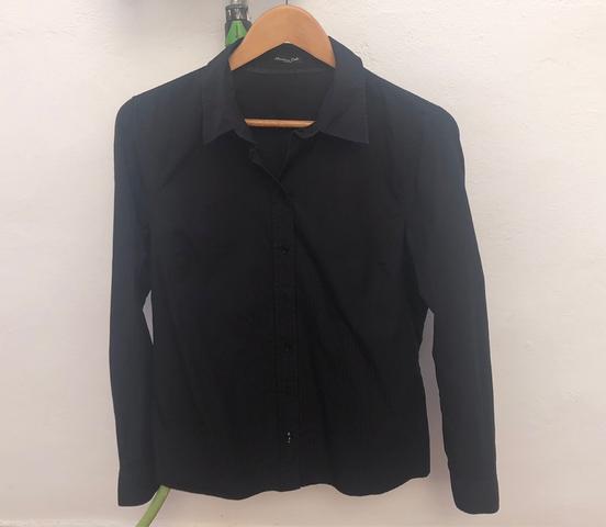 Camisa negra best sale massimo dutti