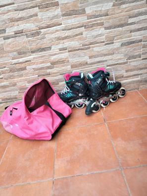 Bolsa para patines niña Rosa de segunda mano por 5 EUR en Madrid