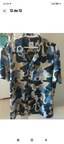 Zara camisas hombre estampadas hot sale