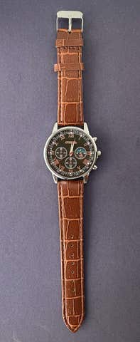 Milanuncios Reloj GENEVA marrón correa piel - Main Image