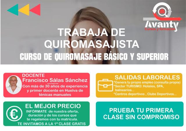 Curso quiromasaje precio sale
