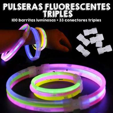 Pulseras luminosas Glow Sticks Pack 100, 200, 500 Sticks fluorescentes  Pack-azul