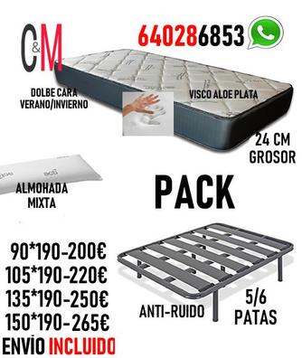 ALMOHADA VISCO FARMA CARBONO 135 CM