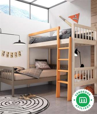 Milanuncios - Litera madera basic con cajones 90x190