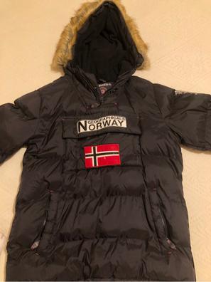 Geographical Norway Hombre Capucha con cremallera con 2 bolsillos y bordado  frontal negro