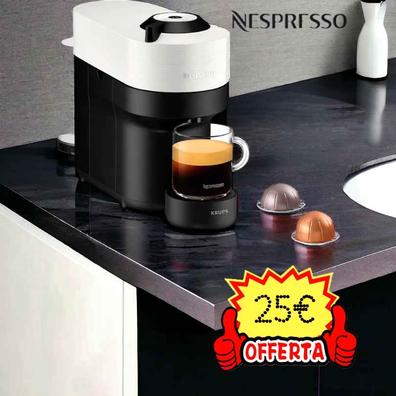 KRUPS Nespresso Cafetera de cápsulas, plástico, negro/plata