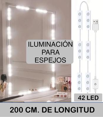 Espejos LED de maquillaje con 4 modos de luz (modo de luz de maquillaje;  modo de luz de lámpara de mesa; modo de luz de mesa; una combinación de los