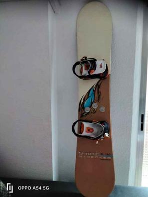 Tabla Snowboard 148 cm con funda de viaje y fijaciones rápidas flow