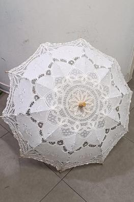 2 piezas de paraguas de encaje hecho a mano para boda novia novio paraguas  blanco y negro paraguas vintage para niñas paraguas para decoración boda