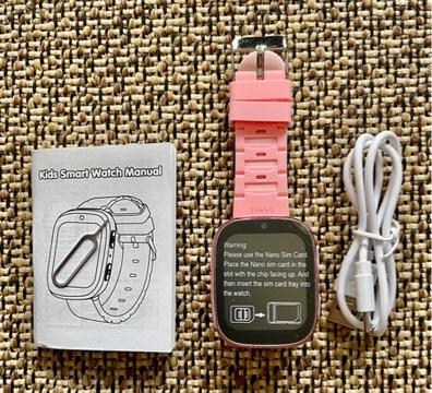 Smartwatch Localizador Video Llamada Niños GPS 4G Rosa Genérica Localizador