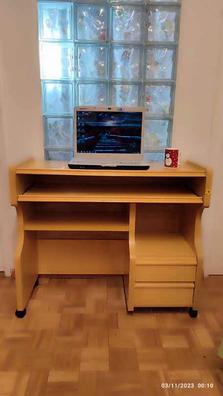 Escritorio para computadora con cerradura y cajones, escritorio de  escritura para estudiantes y adultos, escritorio de madera para oficina en  casa