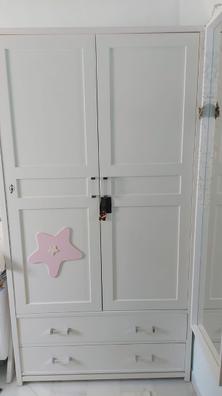 Armario ropero puertas correderas acabado Nerja blanco 200 cm(alto