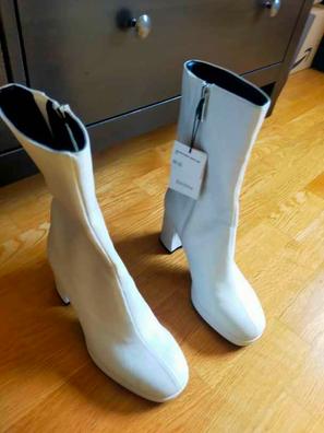 Botines blancos mujer online bershka