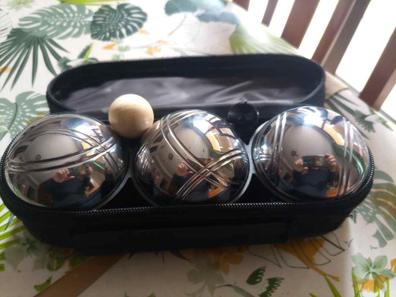 73 mm metal/bolas de petanca 6 bolas de bola Set con 3, Color negro y 3  amarillo y negro bolsa