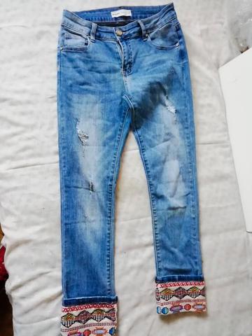Milanuncios Vaqueros MULAYA Bordados 34 a 38 elástic