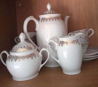 Antique Coffee Set Santa Clara Mah Vigo // Vintage Tableware Tea