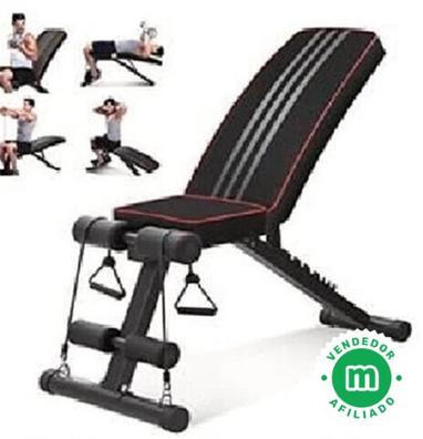 Sportstech Banco de Pesas Plegable  Banco inclinado y banco plano para  levantar pesas, entrenamiento abdominal