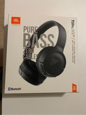 JBL Tune 500 - Auriculares supraaurales de cable y control remoto de un  solo botón, micrófono incluido, asistente de voz, negro : Jbl: :  Instrumentos musicales