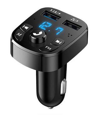 Transmisor FM Bluetooth MP3 para coche con cargador 6,2A negro 