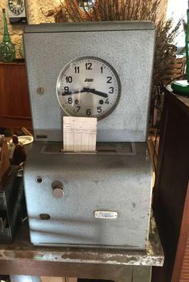 Vintage jacoboansin: Reloj de fichar G. Bonneuil Paris