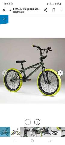 Bicicleta bmx 520 wipe 20 pulgadas gris discount amarillo