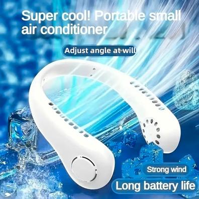 Ventilador de cuello portátil y recargable, manos libres de carga USB con 3  velocidades ajustables y rotación libre de 360º, perfecto para