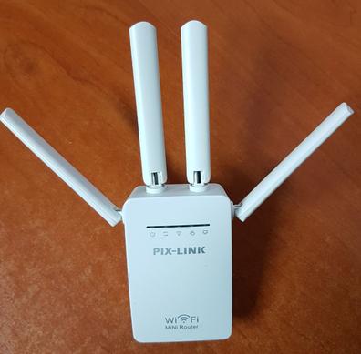  Amplificador de señal WiFi, extensor de alcance WiFi, repetidor  de hasta 300 Mbps, punto de acceso, red 2.4G con puerto LAN de antenas  integradas, fácil configuración : Electrónica