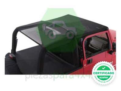 Techo Blando Para Jeep Wrangler TJ 2003-2006 – Diamante Negro Con Ventanas Tintadas, Sierra Offroad