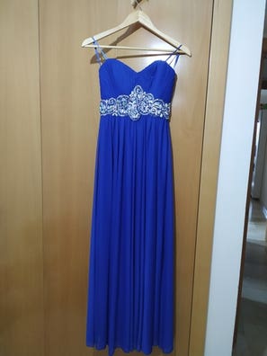 Milanuncios Vestido azul marino t.38 formula joven
