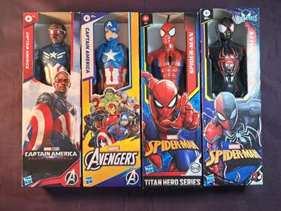 Spider-Man, Iron Man, Capitán América & Hulk - Figuras De Marvel De 15