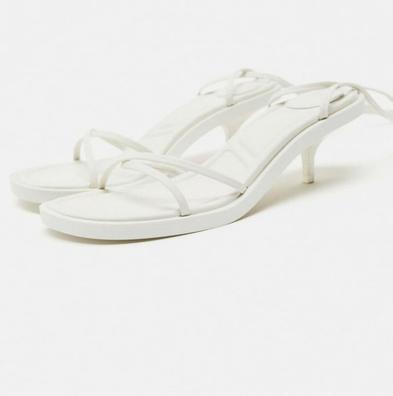 Sandalias esparto mujer online zara