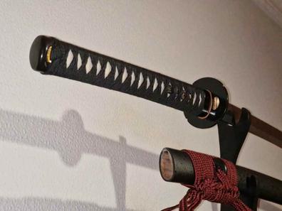 Katana decorativa con funda de madera grabada ⚔️ Tienda-Medieval