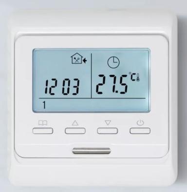 Termostatos eléctricos de calefacción por suelo radiante programables 16A,  termostato digital controlador de temperatura ambiente, calefacción de  habitación LCD, funciona con pilas : : Bricolaje y herramientas