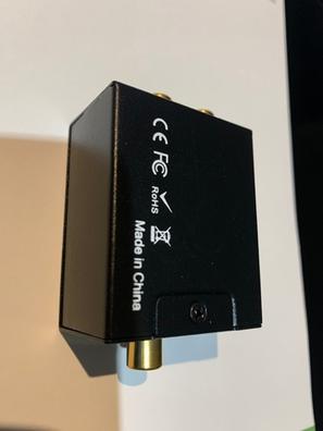 Convertidor de audio, transforma señal digital a analógica, interruptor  óptico a RCA AV