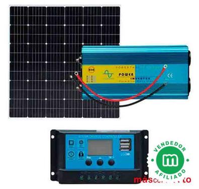  ECO-WORTHY Kit de bomba solar de 200 W, bomba de pozo de agua  de 24 V + 2 paneles solares de 100 W + controlador para riego fuera de la  red