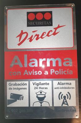 Pegatina Disuasorio Alarma Conectada Zona Vigilada 24h Aviso