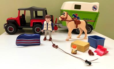 Playmobil coche con remolque 2025 de caballos