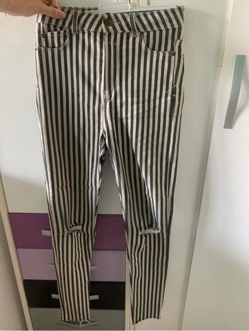 Pantalones discount bershka rayas