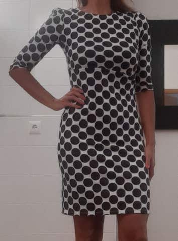 Milanuncios Vestido lunares negros de