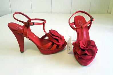 reflujo judío Introducir Sandalias de plataforma rojas Moda y complementos de segunda mano barata |  Milanuncios