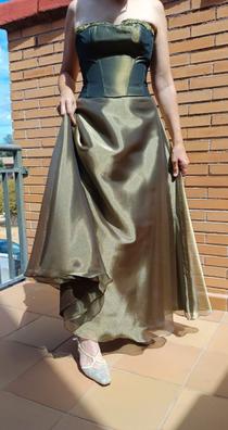 Vestido corte sirena verde oliva Vestidos de fiesta de segunda