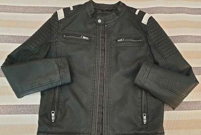 Chaqueta polipiel motera outlet hombre