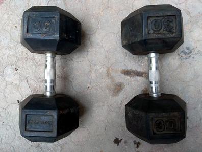 SET MANCUERNAS AJUSTABLES 30 KG FIERRO CROMADO CON EXTENSOR