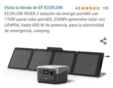 Panel solar de 100 vatios, panel solar portátil de 20 V 5 A con DC5521,  paneles solares pequeños plegables para hogares, central eléctrica (control